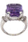 Bague Bague or blanc et améthyste 58 Facettes 074791