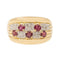 Bague 56 Bague Bandeau Or jaune Rubis 58 Facettes 2229023CN
