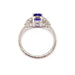 Bague Bague tanzanite diamants or blanc 58 Facettes