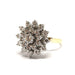 Ring Two gold & diamond daisy ring 58 Facettes