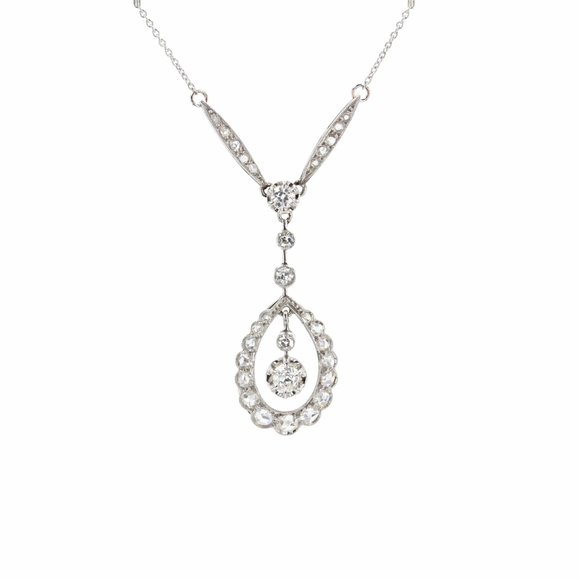 Collier Court Style Belle Époque - Dentelle Dorée Mate Sertie De CZ Blanc - Neuf Sans Emballage