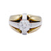 Ring 58 Vintage ring in rose gold, platinum and old cut diamond. 58 Facettes 32838