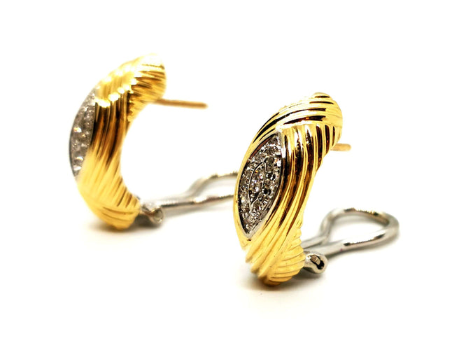 Boucles d'oreilles Boucles d'oreilles Or jaune Diamant 58 Facettes 1442764CN
