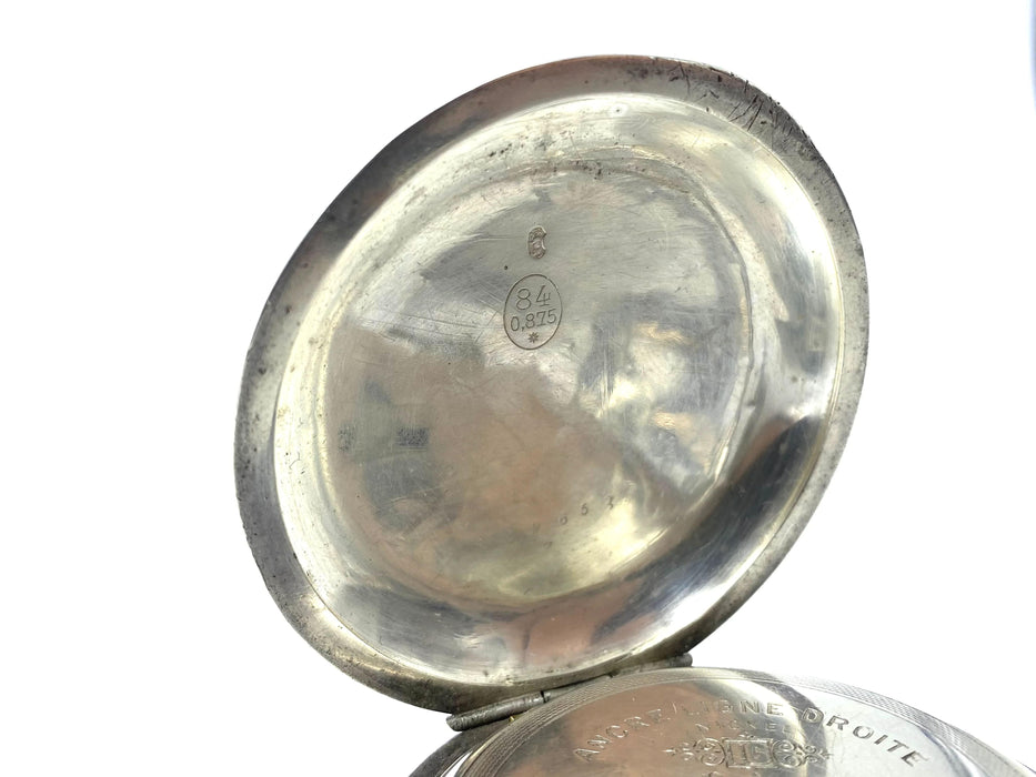 Montre Montre de poche Boutte en argent, vers 1890 58 Facettes