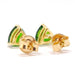 Earrings Yellow gold diopside earrings 58 Facettes