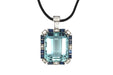 Pendentif Pendentif aigue marine, diamants et saphirs 58 Facettes 25152