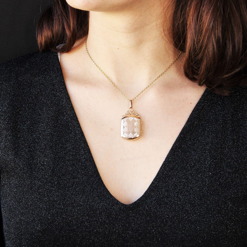 Pendentif Pendentif ancien ouvrant en or rose 58 Facettes 21-800