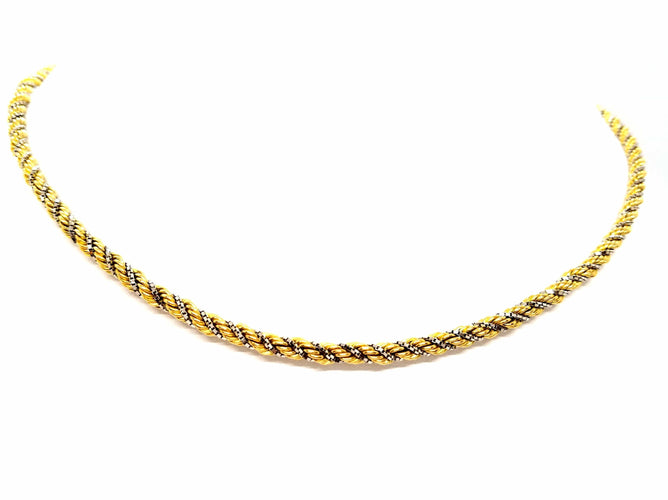 Collier Collier Maille corde Or jaune 58 Facettes 812910CD