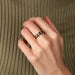 Ring “REINA” GARNET & SAPPHIRE RING 58 Facettes BO/220118
