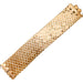 Bracelet Large honeycomb pattern bracelet in rose gold. 58 Facettes 31070