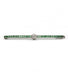White/Grey Brooch / 750‰ Gold and 950‰ Platinum Diamond & Emerald brooch. 58 Facettes 220129R