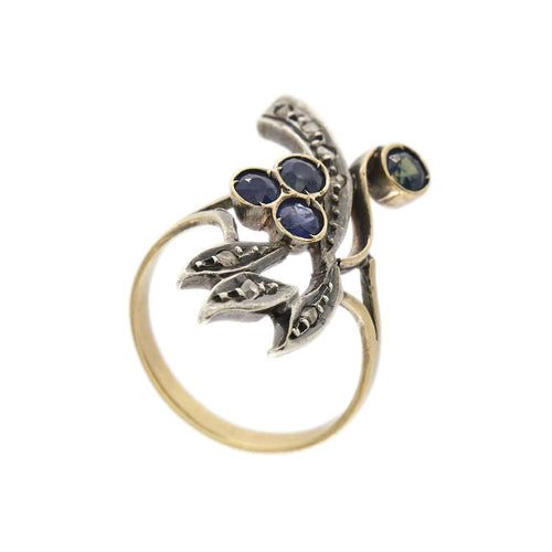 Bague 53 Bague vintage diamants et saphirs 58 Facettes 31154
