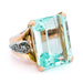 Ring 51 Aquamarine Ring, Diamonds 58 Facettes 49319790F32D4811B9D65B1F4261D4C6