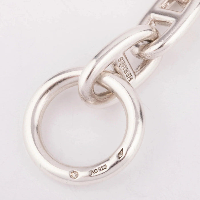 Bracelet Bracelet Hermès "Chaîne d'ancre" Argent 58 Facettes 0