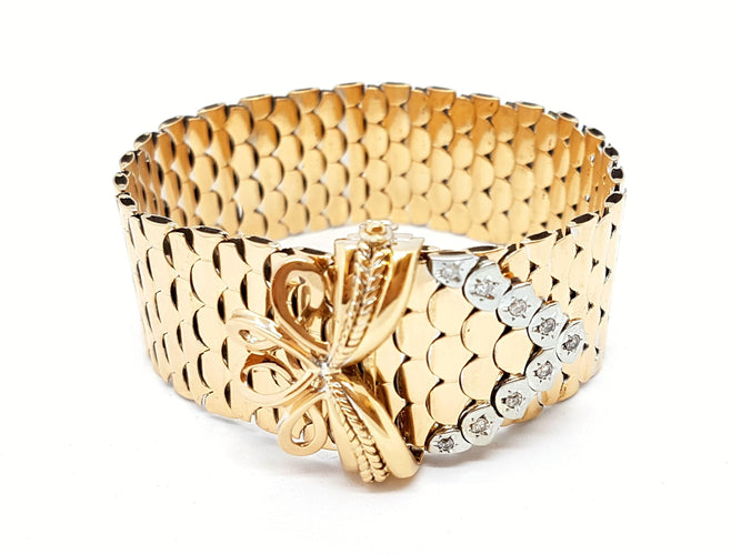 Bracelet Bracelet Manchette Or rose Diamant 58 Facettes 00213CN