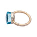 Ring 56 Pomellato ring, “Nudo Maxi”, two golds and blue topaz. 58 Facettes 32845