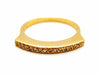 Ring 60 Half wedding ring Yellow gold Diamond 58 Facettes 1292460CN