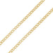 Gold chain necklace with curb chain 58 Facettes 21-236