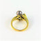 Bague 53 Bague Toi et Moi Or Jaune Perles de Culture et Saphir 58 Facettes 20400000621