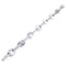 Bracelet Bracelet fantaisie, or blanc, diamants. 58 Facettes 32204