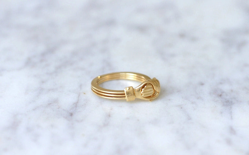 Bague Bague de Foi en or jaune 58 Facettes