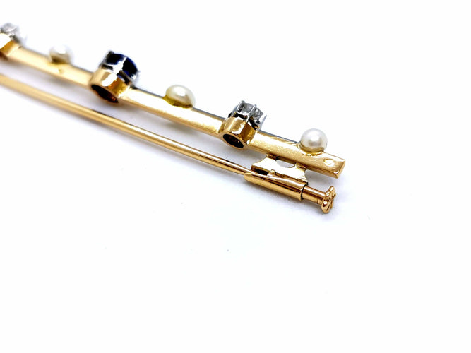 Broche Broche Or jaune Saphir 58 Facettes 990294CD