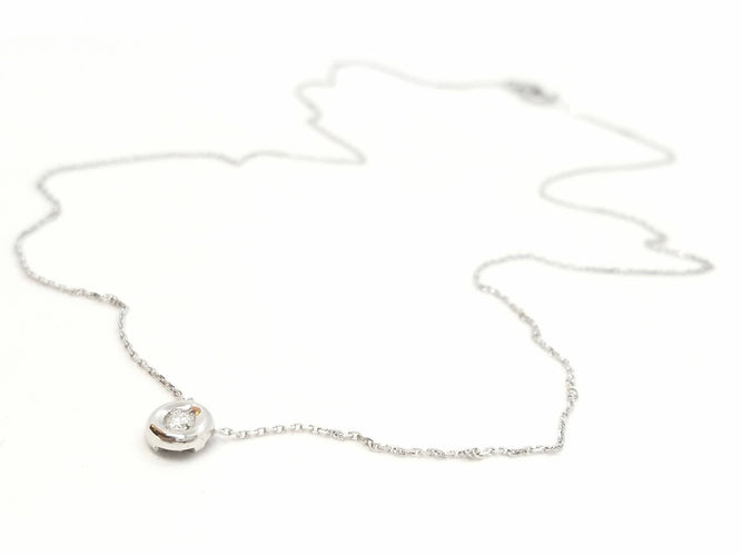 Collier Collier Or blanc Diamant 58 Facettes 578949RV