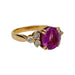 Ring 50 2,84 carat pink sapphire rose gold ring, diamonds. 58 Facettes 31031