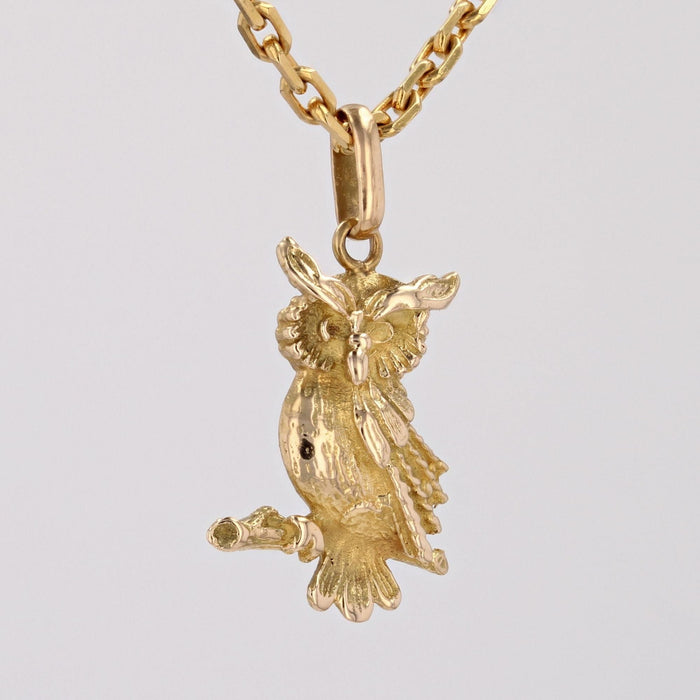 Pendentif Pendentif hibou or jaune 58 Facettes CVP60