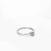 Solitaire ring white gold diamond 0.09ct 58 Facettes 21717
