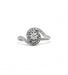 Ring 53 / White/Grey / 950‰ Platinum Platinum And Diamond Solitaire Ring 58 Facettes 210175R