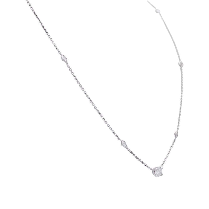 Collier Collier or blanc et diamants. 58 Facettes 32520