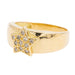 Bague 57 Bague Etoile Or jaune Diamant 58 Facettes 1752210CN