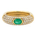 Ring 54 Yellow Gold Emerald Ring 58 Facettes 578384CD