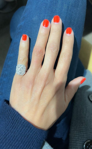 Bague Bague en platine et diamants 58 Facettes 1