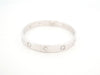 CARTIER love bracelet bracelet 17cm 18k white gold 1ct diamonds 58 Facettes 254957