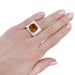 Ring 49 Vintage ring in white gold, yellow gold and citrine. 58 Facettes 32494