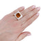 Bague 49 Bague vintage or blanc, or jaune et citrine. 58 Facettes 32494