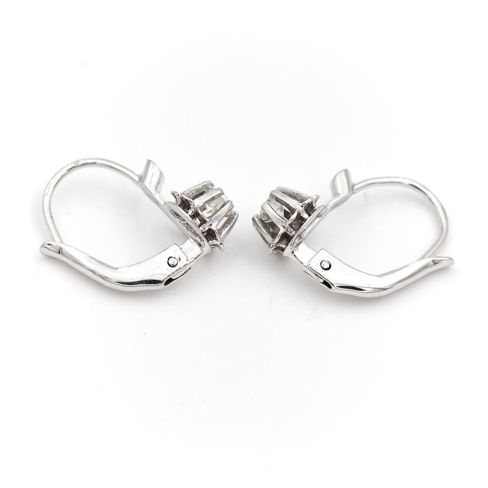 Boucles d'oreilles Boucles d'oreilles Art déco Or blanc Diamant 58 Facettes 1887957CN