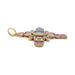 Pendant Cross pendant in rose gold, citrines, tourmalines and tanzanite. 58 Facettes 31139
