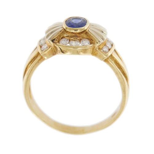 Bague 63 Bague saphir et diamants 58 Facettes 27454