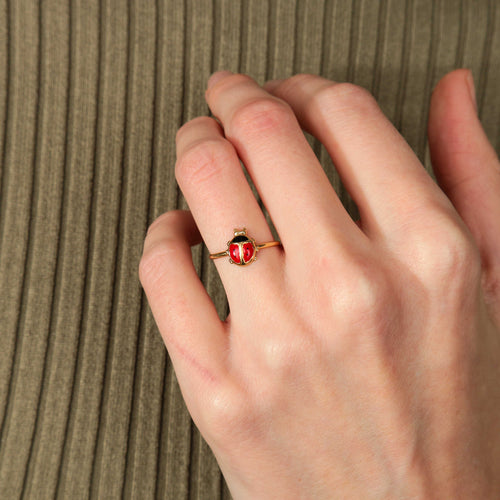 Bague BAGUE "COCCINELLE" OR 58 Facettes BO/220049 RIV