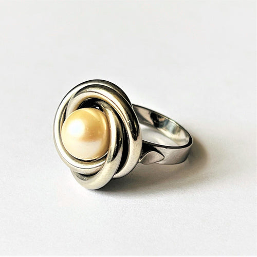 Bague 51.5 Bague Perle de Culture Or blanc 58 Facettes 20400000680