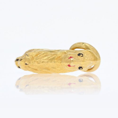 Pendentif Breloque ancienne or chien 58 Facettes 18-108A