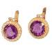 Earrings Amethyst pearl earrings 58 Facettes 23240-0487