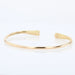 Bracelet Open and chiseled gold bangle bracelet 58 Facettes 21-789