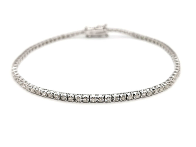 Bracelet Bracelet Ligne Or blanc Diamant 58 Facettes 1801633RV