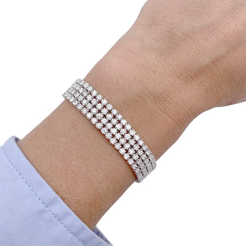 Bracelet Bracelet or blanc, diamants. 58 Facettes 32335