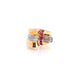 Ring Tank ring Yellow gold Platinum Ruby Diamonds 58 Facettes 25372