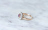 Bague Bague marguerite saphir rose, diamants 58 Facettes